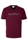Erkek Tişört Bisiklet Yaka Bordo Slim Fit %100 Pamuk T-shirt NCS JEANS 1303