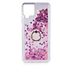 Gpack Samsung Galaxy M32 4G Kılıf Milce Sulu Yüzüklü Silikon Arka Kapak