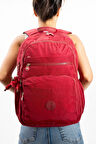 Ultra Hafif Çok Cepli Su Geçirmez Sırt Çantası Unisex Kırmızı (Model: 571-1B)