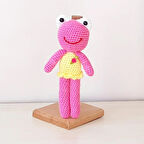 Amigurumi Örgü Oyuncak Kurbağa Pembe