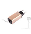 Apple MacBook 45W-60W MagSafe 2 Mini Adaptör Laptop Şarj Gold