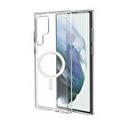 Gpack Samsung Galaxy S22 Ultra Kılıf Wireless Tacsafe Antishock Ultra Koruma Sert Kapak