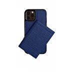 Smcase iPhone 12 Pro Kılıf Kumaş Spor 2-1 Kartlıklı Cüzdan
