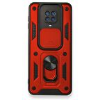 Smcase Xiaomi Redmi Note 9s Kılıf Kamera Korumalı Yüzüklü Tank Pars Silikon