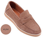 Velmo Hakiki Süet Deri Erkek Loafer Ayakkabı 1314 – Lacivert | Siyah | Kum | Füme 