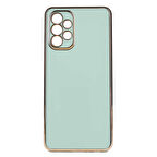 Gpack Samsung Galaxy A53 Kılıf Bark Parlak Silikon Renkli Kenarları Rose