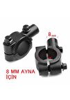 Ayna Takma Bağlantı Aparatı 8 MM Motorsiklet Atv Bisiklet 1 ADET
