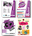 PRUVA AKADEMİ YAYINLARI 8.SINIF MATEMATİK İKON SORU BANKASI+32 HAFTA MATEMATİK DENEME+MATEMATİK SORULAR KONUŞUYOR+HEDİYE