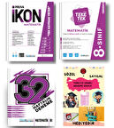 PRUVA AKADEMİ YAYINLARI 8.SINIF MATEMATİK İKON SORU BANKASI+32 HAFTA MATEMATİK DENEME+MATEMATİK TEKE TEK+HEDİYE