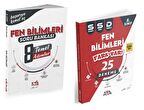 KORAY VAROL YAYINLARI 8. SINIF FEN BİLİMLERİ TEMEL ADIMLAR SORU BANKASI VE 25 SİSTEMATİK SARMAL DENEME (2 KİTAP)