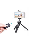 Tiktok Kollu Masa Mini Tripodu 25cm Bluetooth Kumanda Dslr Cep Telefonu