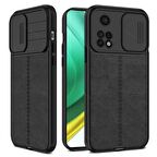 Gpack Xiaomi Redmi Note 11 Pro Kılıf Kamera Sürgülü Deri Dokulu Mat Silikon 