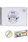 -tükenmez Resim Defteri-2 - 25x35cm & Gietto 6 Lı Turbo Color