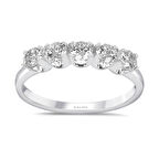 G Renk 0.70 Karat Pırlanta Beştaş Yüzük