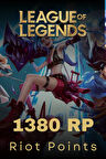 League Of Legends 1380 Rp Riot Points