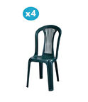 Omnipazar MT-GF187 Agosto Plastik Bahçe Balkon Sandalye 4'lü Set 