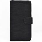 Smcase General Mobile GM 22 Plus Kılıf Kumaş Standlı Kartlıklı Cüzdan