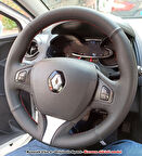 Renault Clio 4 FAZ 1 2014-17 Araca Özel Dikmeli Direksiyon Kılıfı (Makyajlı Kasalara Uyumlu Değildir)