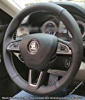 Skoda Octavia 2015-2017 Araca Özel Dikmeli Direksiyon Kılıfı