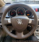 Honda City Araca Özel Dikmeli Direksiyon Kılıfı (KAHVERENGİ KREM İP)