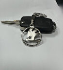 Skoda 3D Gümüş Renk Oto Anahtarlık