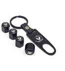 Renault İçin PLASTİK Sibop Kapağı ve Anahtarlık Seti