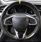 Honda Civic Fc5 Araca Özel Direksiyon Kılıfı (5D KRİSTAL KARBON NOKTA)