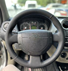 FORD CONNECT FİESTA ÇIKINTILI BOMBELİ ARACA ÖZEL DİKMELİ DİREKSİYON KILIFI NOKTA DÜZ MAVİ İP