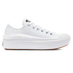 Chuck Taylor All Star Move Canvas Platform Kadın Beyaz Sneaker Ayakkabı 570257C