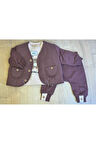 3'Lü ERKEK BEBEK ÇOCUK KAPİTONE CEKET 2 İPLİK SWEATSHİRT VE PANTALON TAKIM