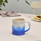 Karaca Soft Touch Geo Kupa 450 ml Mavi