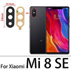 Tkgz Xiaomi Mİ8 SE Arka Kamera Camı Lens Yapışkanlı