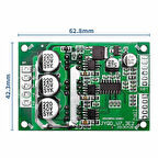 Dc 12v 36v 15a 500w Fırçasız Motor Sürücü Pwm Bldc Kontrol Kartı Jyqd-v7.3e2 120 Derece