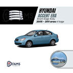 Hyundai Accent Era Krom Kapı Kolu 4 Kapı 2005-2011 Arası P. Çelik Uyumlu