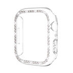 Smcase Apple Watch 45mm Uyumlu Taşlı Gard Koruma Kapak