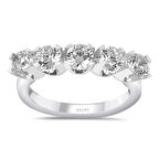 G Renk 0.85 Karat Pırlanta Beştaş Yüzük