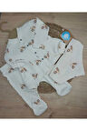 5'Lİ BİSİKLET DESENLİ HASTANE ÇIKIŞI ERKEK BEBEK TAKIM 100 % DOĞAL PAMUK