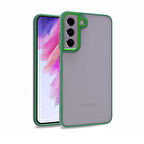 Smcase Samsung Galaxy S22 Plus 5g Kılıf Renkli Bumper Hybrid Flora Silikon