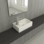 Bocchi Milano Dar Sol Lavabo 1418-001-0126 Parlak Beyaz