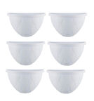 Omnipazar SO-DD03 Dekoratif Damla Duvar Saksı 3.4 Lt Beyaz 6 Adet