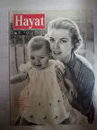 HAYAT DERGİSİ 28 MART 1958,SAYI:77,KAPAK:GRACE KELLY,ORTA SAYFA POSTER:EDİRNE ESKİ CAMİİ,ARKA KAPAK:ULUCAMİ MİNBER DETAYI