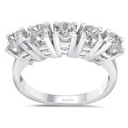 G Renk 0.85 Karat Pırlanta Beştaş Yüzük