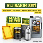 MANN Peugeot Expert 1.5 Dizel Liqui Moly 4200 6 Lt Motor Yağı Filtre Seti (2017-2025) 5 Li