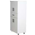 Çok Amaçlı 13633 Dolap Hard Parlak BEYAZ Suntalem 4 Raf  Kutu sevk 130 El Yapım