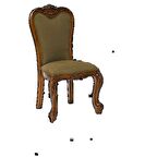 Sandalye Zus501 OYMALI LÜKS Model Sağlam AVANGART Aslan ayak Babyface Haki Yeşil Kumaş El Yapım