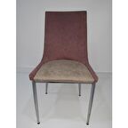 Sandalye 17999 SAMBA Metal Transmisyon Nikelaj Soho KUmaş Döşeme 4 ad El Yapım