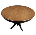 Bengi Baba Ayak Masa Kayın Kaplama Mdf Tabla Ihlamur Ağacı Ayak. Natüre Ceviz Boya 120 cm Açılır El Yapım