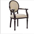 Sandalye 19772 Zus035 Kolçak Madalyon  Model Örgü Kumaş Yumuşak Oturum Siyah lake