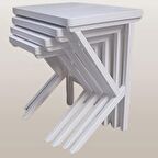 Zigon ILGAZ K Ayak Model Kayın Parlak Beyaz Lake Boya Kutuda Sevk El Yapım