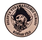 KORSAN FİLO- Deri PEÇ - Arma - Askeri Patch 